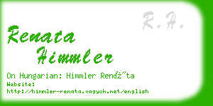 renata himmler business card